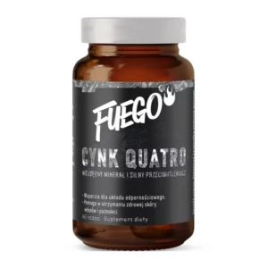 Цинк комплекс 4 форми (веганська капсула HPMC) FUEGO Zinc Quatro 15 mg 60 капсул