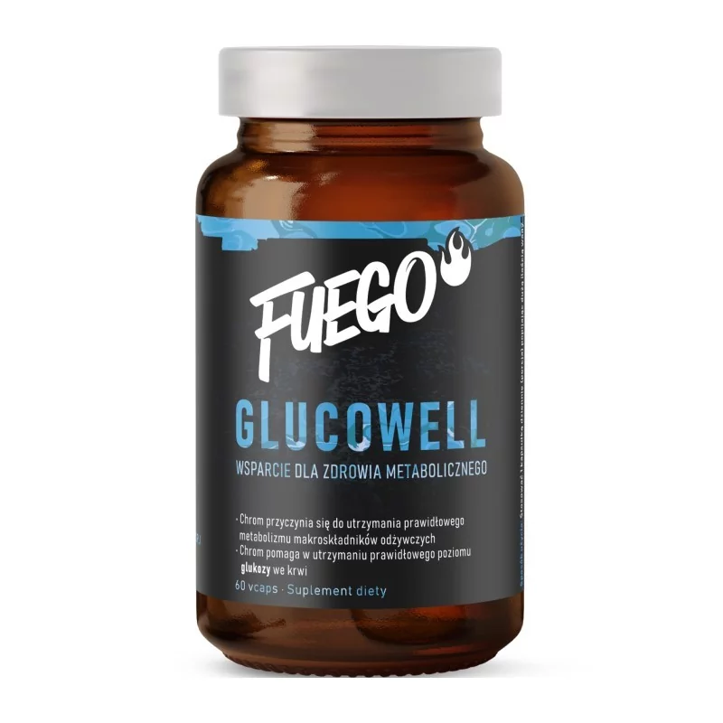Комплекс для контролю вуглеводного обміну та апетиту FUEGO Glucowell 60 капсул